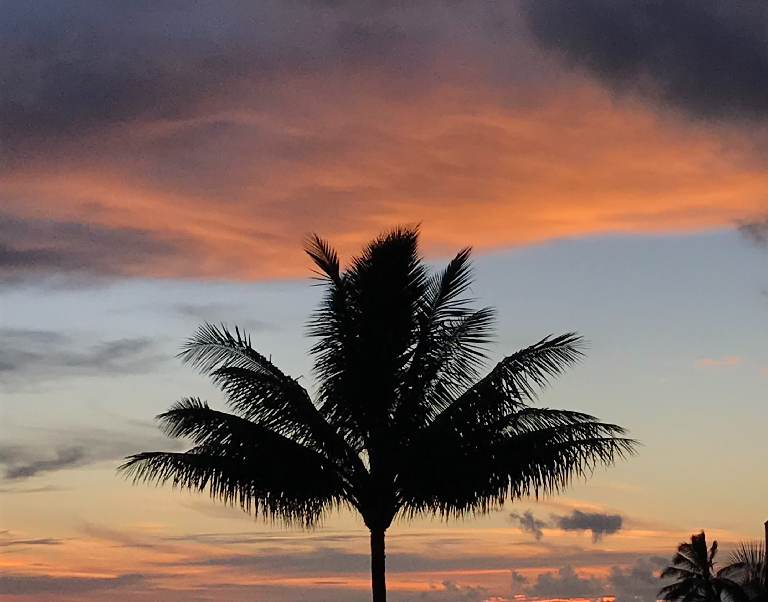 Sunset over Princeville, Hawaii